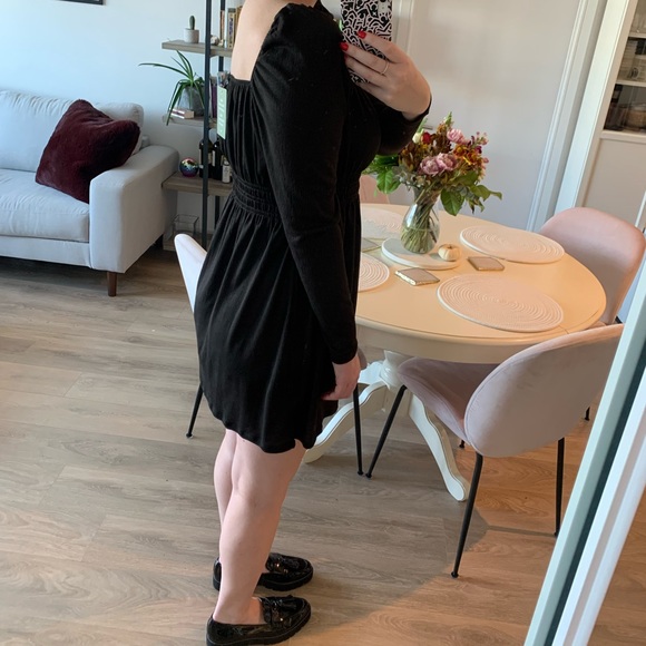 H&M Black Off-the-Shoulder Dress Large - Picture 3 of 5